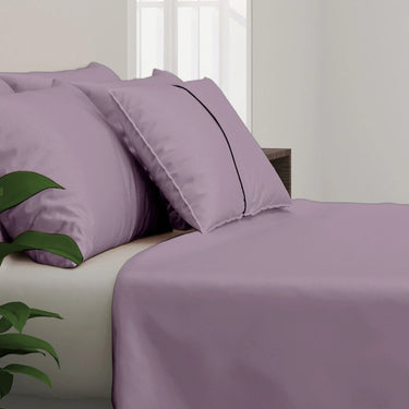 300TC - King size Solid Bedsheet Set (Old Lavender)