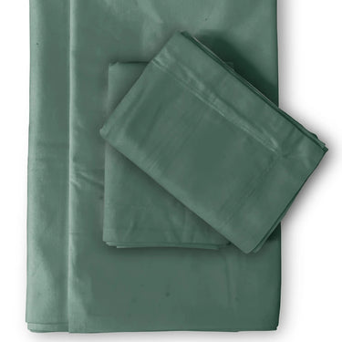 600TC Luxury 100% Pure Cotton Solid Bedsheet Set (Teal)