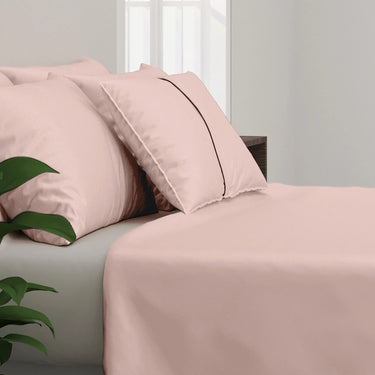 300TC - King size Solid Bedsheet Set (Peach)