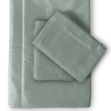 600TC Luxury 100% Pure Cotton Solid Bedsheet Set (Summer Green)