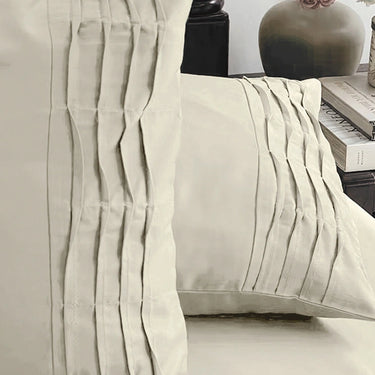 300TC - King size Solid Bedsheet Set (Ivory)