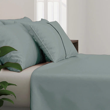 300TC - King size Solid Bedsheet Set (Sky Blue)