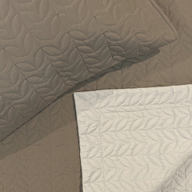 Everyday Ultrasonic Quilted Reversible Bedcover (Mocha - Beige)