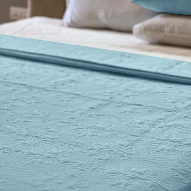 Sensation Ultrasonic Quilted  Bed Cover set (Sky)