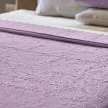 Sensation Ultrasonic Quilted  Bed Cover set (Lilac)