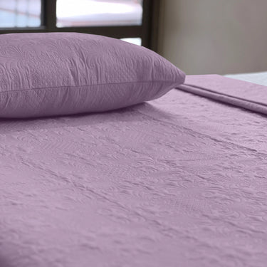 Sensation Ultrasonic Quilted  Bed Cover set (Lilac)