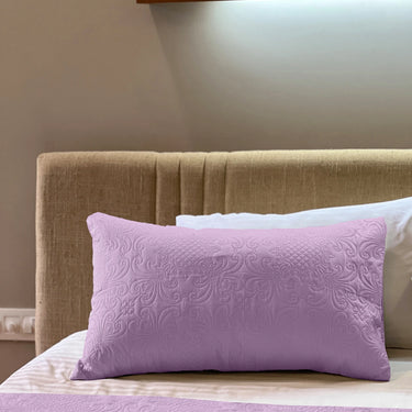 Sensation Ultrasonic Quilted  Bed Cover set (Lilac)