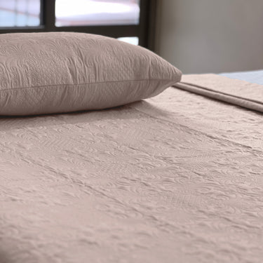 Sensation Ultrasonic Quilted  Bed Cover set(Mist)