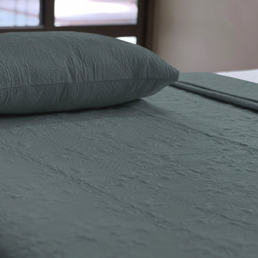 Sensation Ultrasonic Quilted  Bed Cover set (Ash Grey)