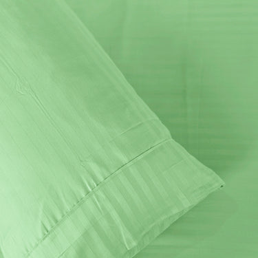 Simple Living - 210TC Satin Stripe Bedsheet Set(Pistachio)