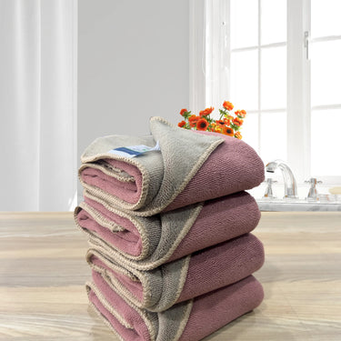 Euphoria 450GSM Reversible, Super Soft, Anti Microbial, Hand Towel (40cm x 60cm ), Mauve