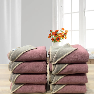 Euphoria 450GSM Reversible, Super Soft, Anti Microbial, Hand Towel (40cm x 60cm ), Mauve