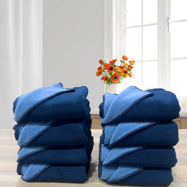 Euphoria 450GSM Reversible, Super Soft, Anti Microbial, Hand Towel (40cm x 60cm ), Navy Blue