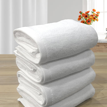 Hotel Premium 700GSM, Pure Cotton, Super Soft, Anti Microbial, Hand Towel (40cm x 60cm), White