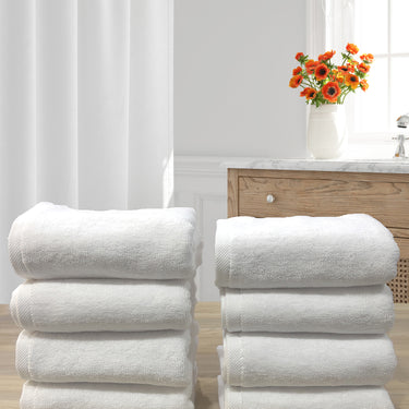 Hotel Premium 700GSM, Pure Cotton, Super Soft, Anti Microbial, Hand Towel (40cm x 60cm), White