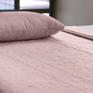 Sensation Ultrasonic Quilted  Bed Cover set (Peach)