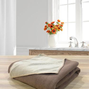 Euphoria 450GSM Reversible, Super Soft, Anti Microbial, Bath Towel (75cm x 150cm), Brown