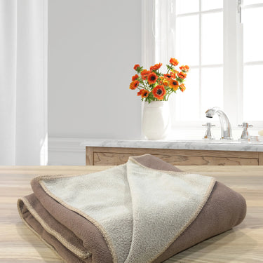 Euphoria 450GSM Reversible, Super Soft, Anti Microbial, Bath Towel (75cm x 150cm), Brown