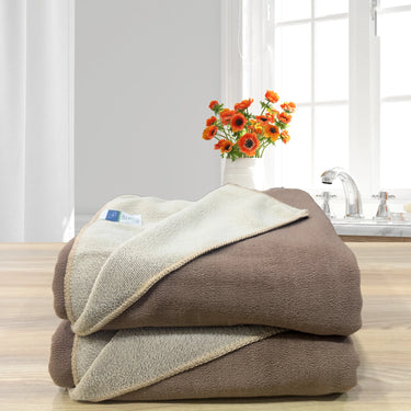 Euphoria 450GSM Reversible, Super Soft, Anti Microbial, Bath Towel (75cm x 150cm), Brown