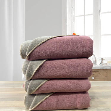 Euphoria 450GSM Reversible, Super Soft, Anti Microbial, Bath Towel (75cm x 150cm), Mauve