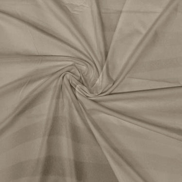 Simple Living - 210TC Satin Stripe Bedsheet Set(Beige)