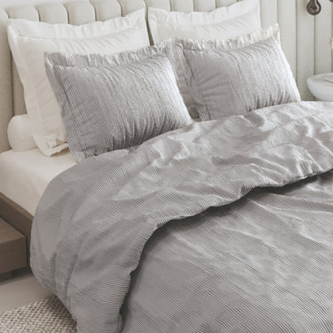 Heather - 144TC Pure Cotton Yarn Dyed | Linen Finish | Bedsheet Set