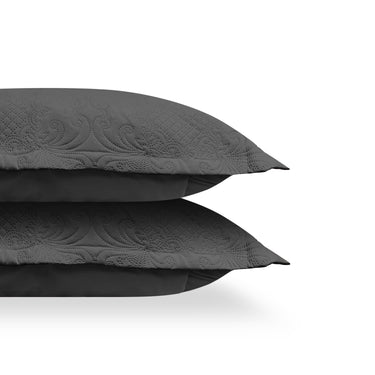 Sensation Ultrasonic Quilted  Bed Cover set(Gun Metal)