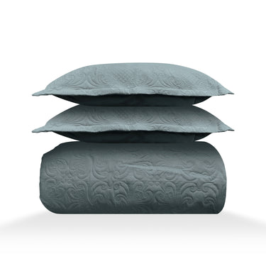 Sensation Ultrasonic Quilted  Bed Cover set (Gun Metal)