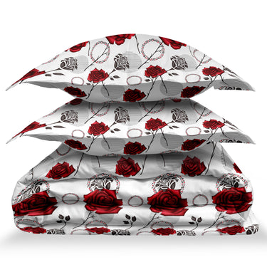 Rose Garden - 180TC 100% Cotton Bedsheet Set ( Double Bed)