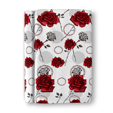 Rose Garden - 180TC 100% Cotton Bedsheet Set ( Double Bed)