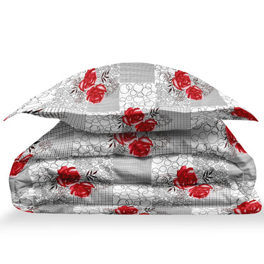 Rose Garden - 180TC 100% Cotton Bedsheet Set ( Single Bed)