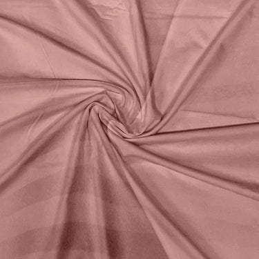 Simple Living - 210TC Satin Stripe Bedsheet Set(Rose Gold)