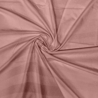 Simple Living - 210TC Satin Stripe Bedsheet Set(Rose Gold)