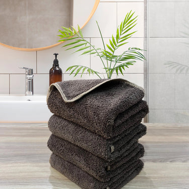 Insignia 450GSM High Absorbent, Super Soft, Anti Microbial, Hand Towel (40cm x 60cm ), Walnut