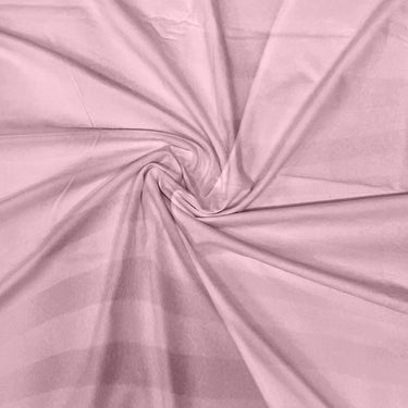 Simple Living - 210TC Satin Stripe Bedsheet Set(Pink)