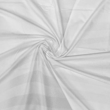 Simple Living - 210TC Satin Stripe Bedsheet Set(Super White)